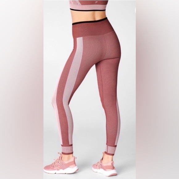 Fabletics High Waisted Color Block Leggings - Picture 3 of 8